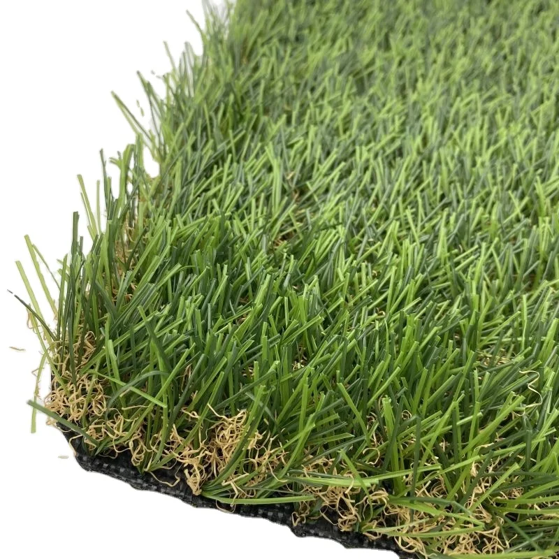 Chinese Artificial Turf Landscape Grass 4 Tone Color Weather Fastness Artificial Grass Lawn