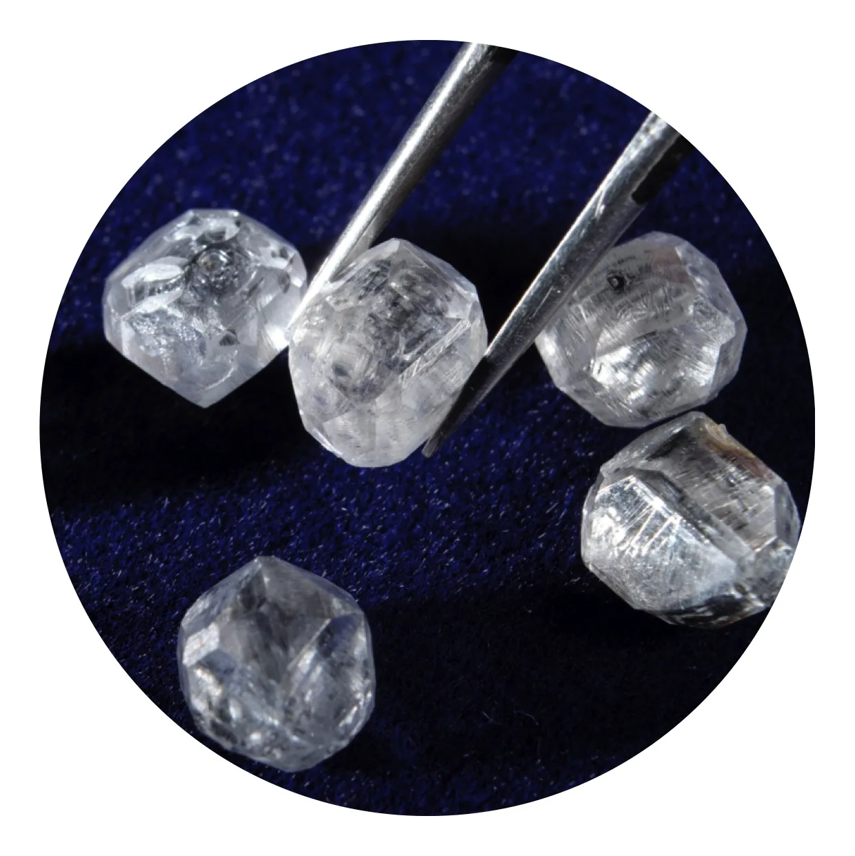 Lab Grown white rough HPHT CVD Diamond for jewerry