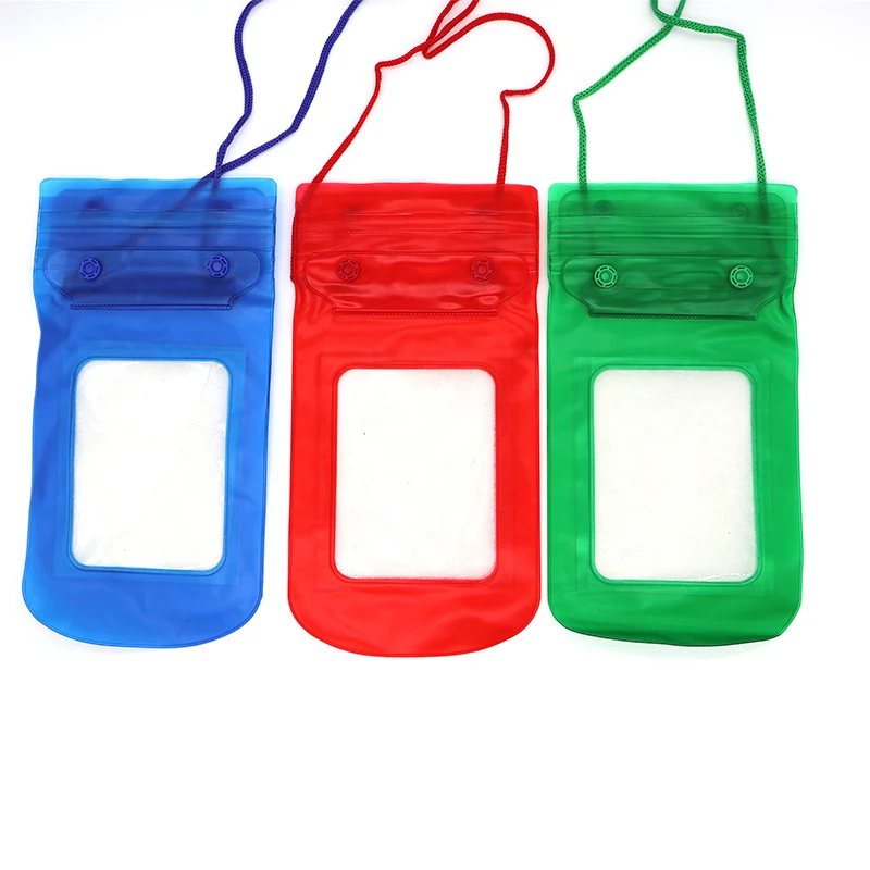 Waterproof multipurpose touch screen PVC cell phone case with watertight lock