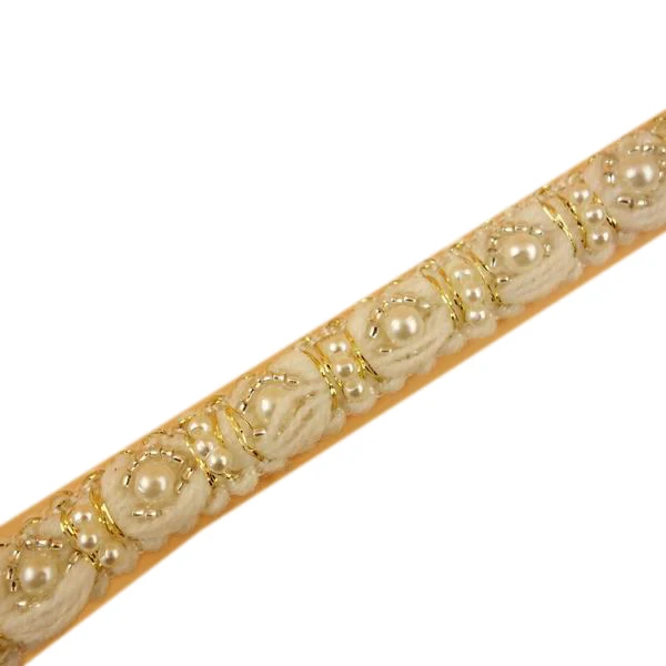 10 мм белый цвет жемчужины кружевная отделка ручной работы Бисероплетение отделка для свадебной одежды одежда платье домашний текстиль аксессуары