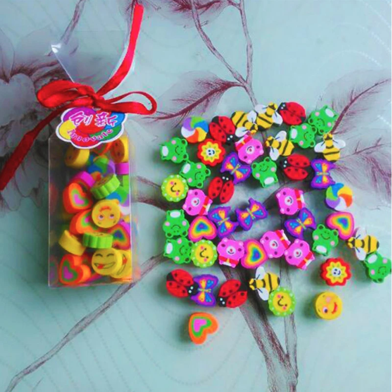 2D Colorful Extrude Rubber Animal Eraser Pencil TPR Eraser