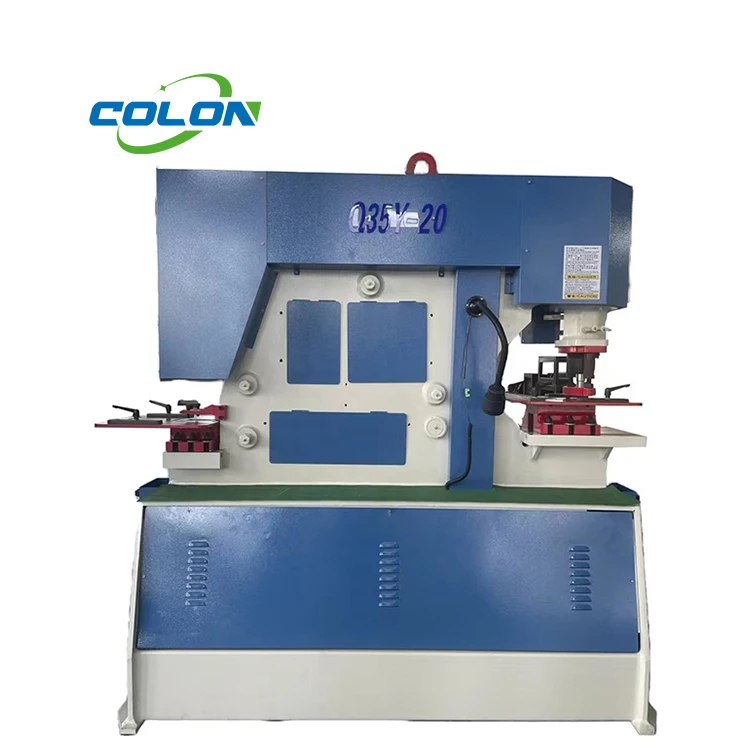 Hydraulic ironworkers Q35Y-25 metal plate shearing angle and hole punching iron worker machine for sale