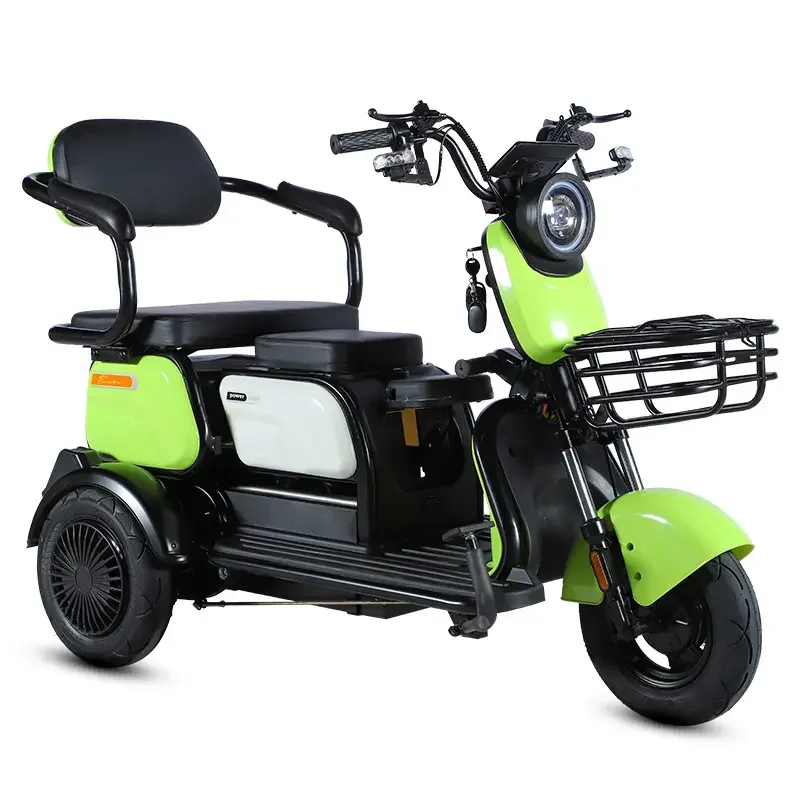 2024 Popular Adult Electric Tricycle 48V 600W800W1000W Can Be Customized for Export Cheap Elderly Electric Tricycle