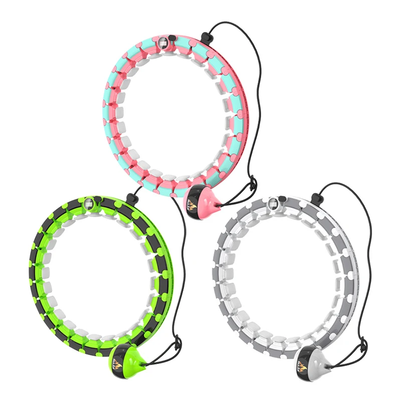 New Design Adjustable Dissemble Message Non-drop Purple Blue Pink Adult Kids Hula Ring Hoop