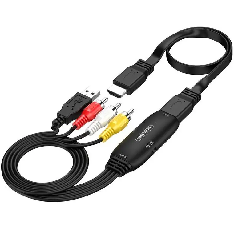 Top Selling Item For HDMI signal is converted to AV signal output hdml to av converter hdmi2av conversion cable