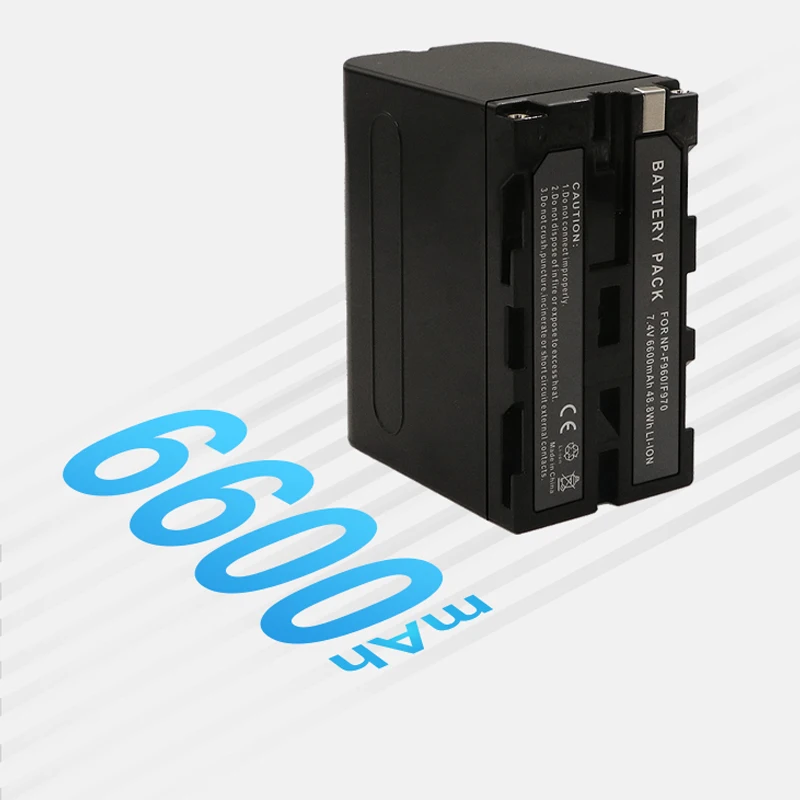 2 Pack Replacement 6600mAh Battery for Sony NP-F970 Battery Compatible with Sony DCR-VX2100, DSR-PD150, DSR-PD170, FDR-AX1