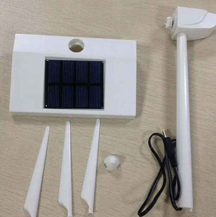New arrival mini patented design plastic solar powered windmill