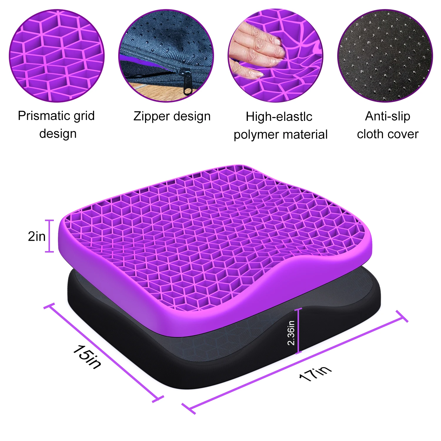 Office Seat Cushion Double Thick Big Gel Seat Cushion Home Office Chair Cars Seat Cushion