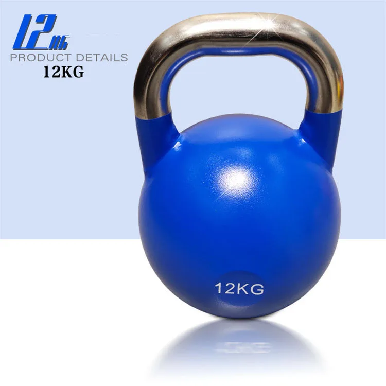 gym workout steel  Kettlebell Professional Grade Kettlebell for Fitness Weightlifting Core Training with stainless handle