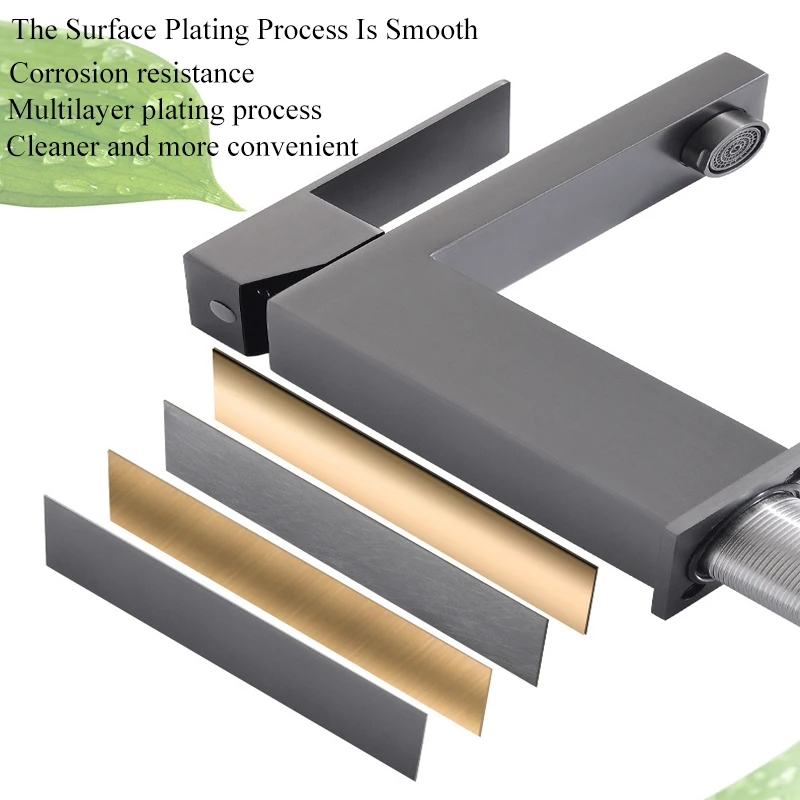 Lavatory Basin Mixer Faucets Bathroom Taps and Mixers High Quality Wash Basin Gold Water Tap