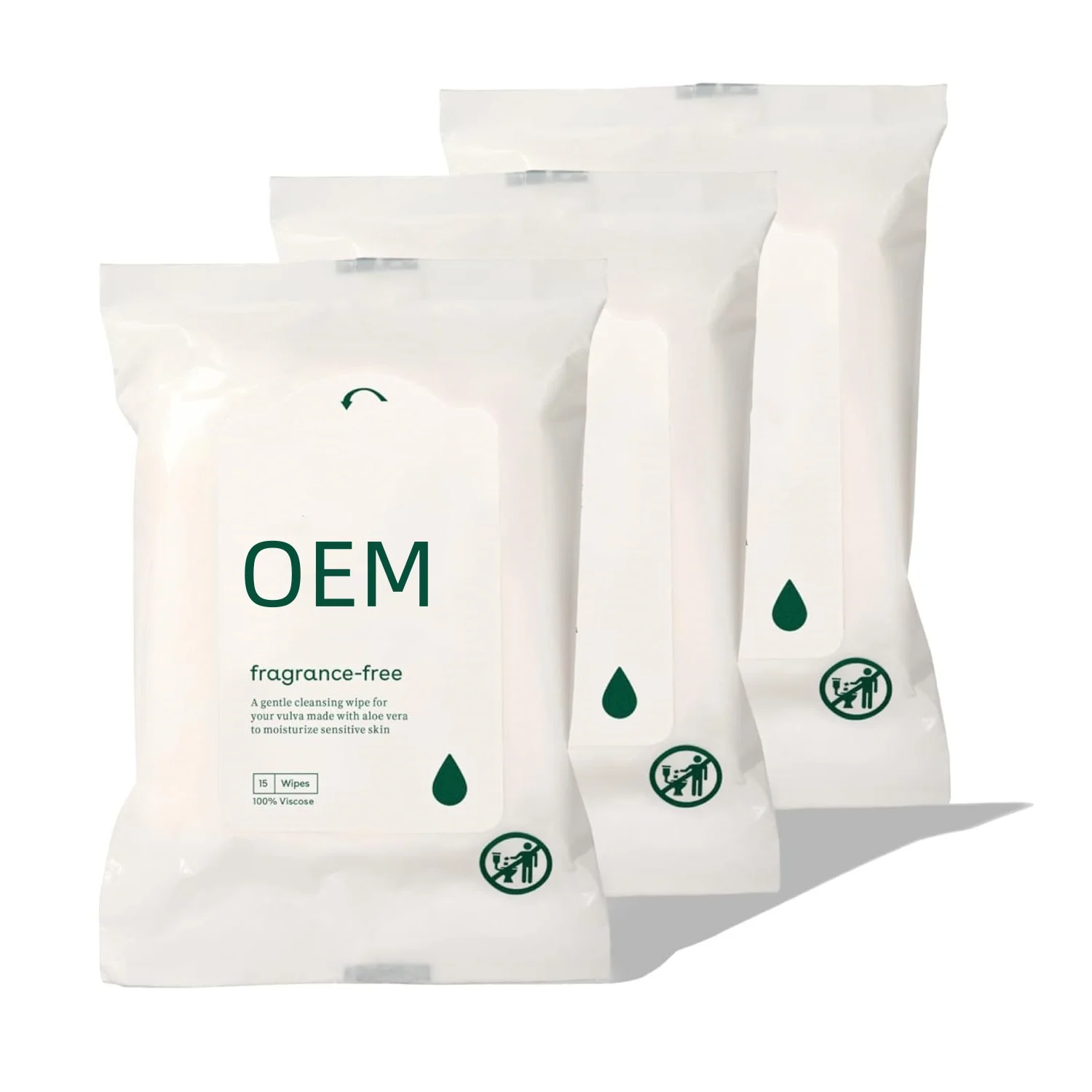 Intimate Health Calming Sensitive Skin Cleansing Feminine Hygiene Wipes For Women With Aloe Vera