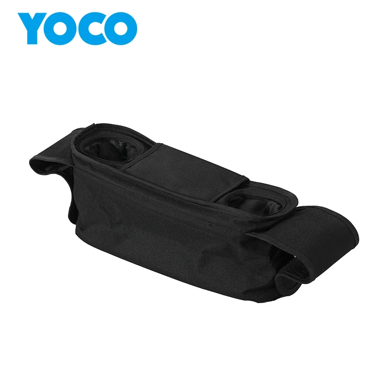 Factory Design Wholesale diaper storage pouch universal stroller organizer with insulated cup holders