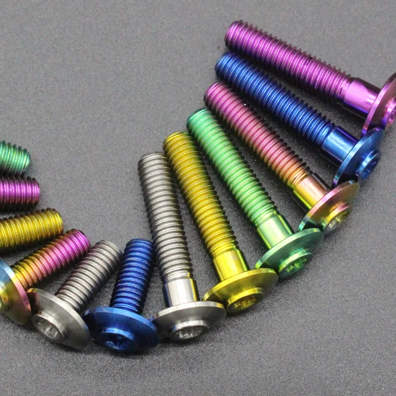 
 Универсальный модифицированный винт M5 / 6 для мотоцикла, электрического автомобиля, винт из титанового сплава для лобового стекла, дисковый тормозной диск  