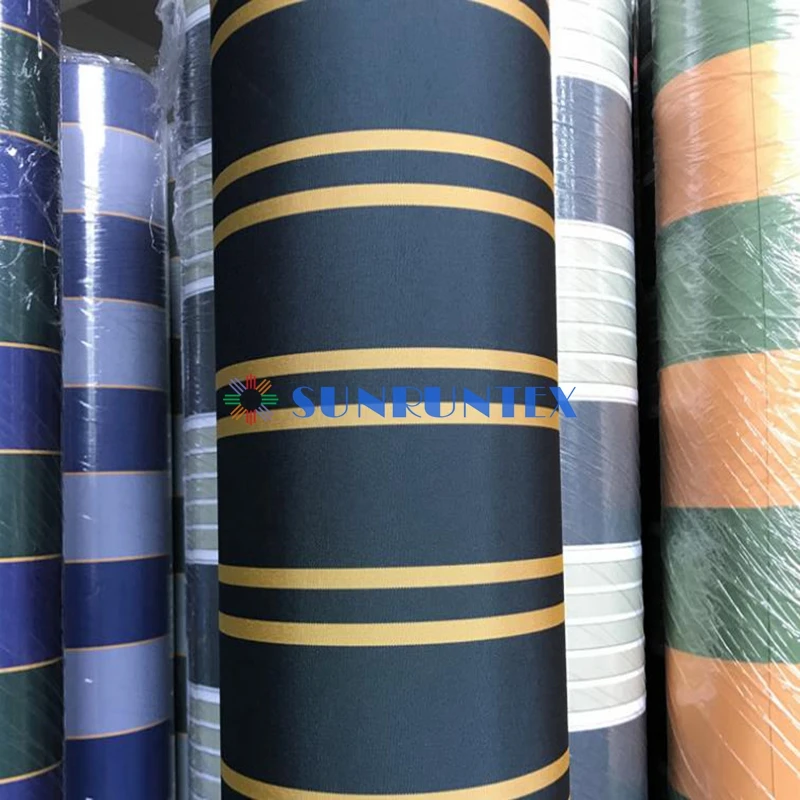 Waterproof 100% polyester dyed awning fabric