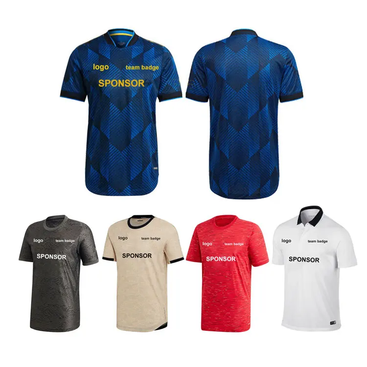 Wholesale Custom Logo Thailand Sportswear Breathable Psg Football Jersey 21/22 Soccer Wear Uniform Set