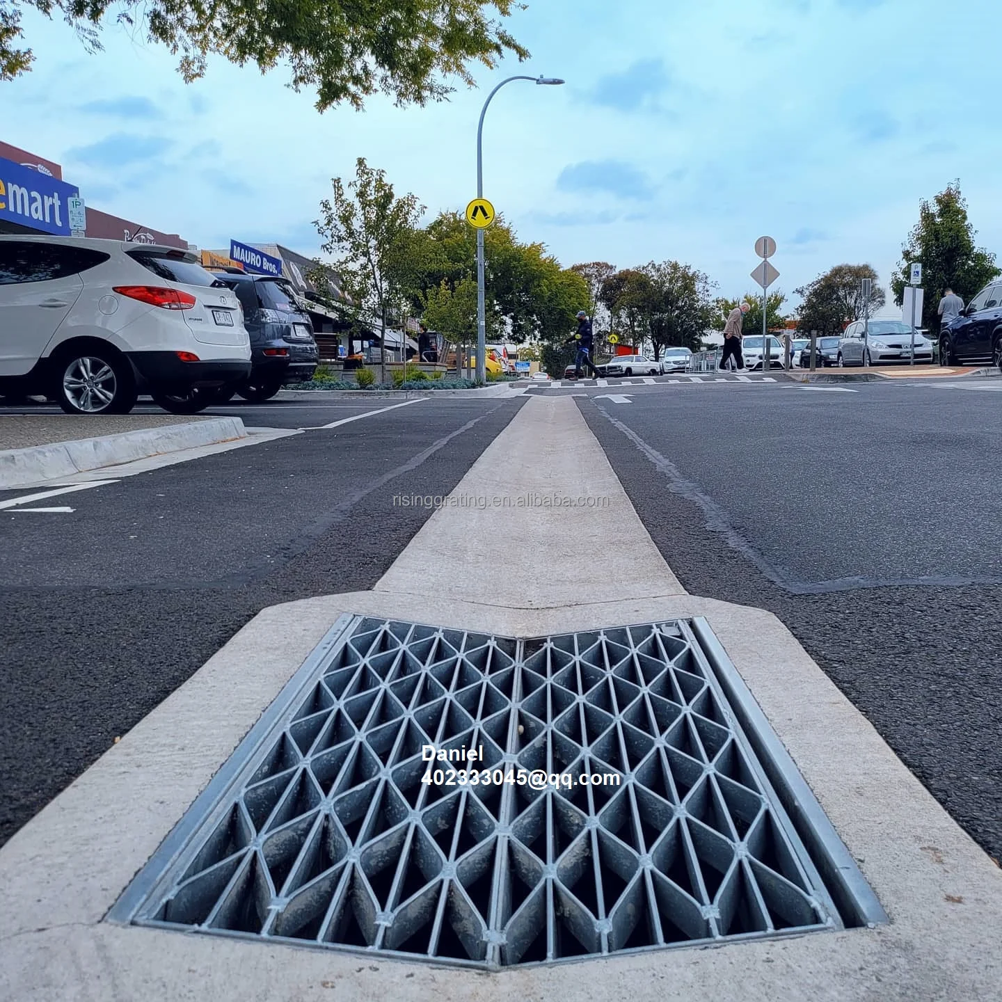 Storm Drainage System Galvanised Trench Drain Cover Steel Grating