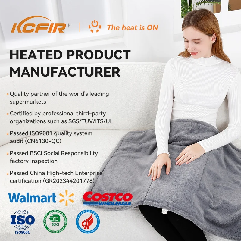 Customized USB Heated Blanket Washable Fleece Electric Throw for Winter Thermal Equipment