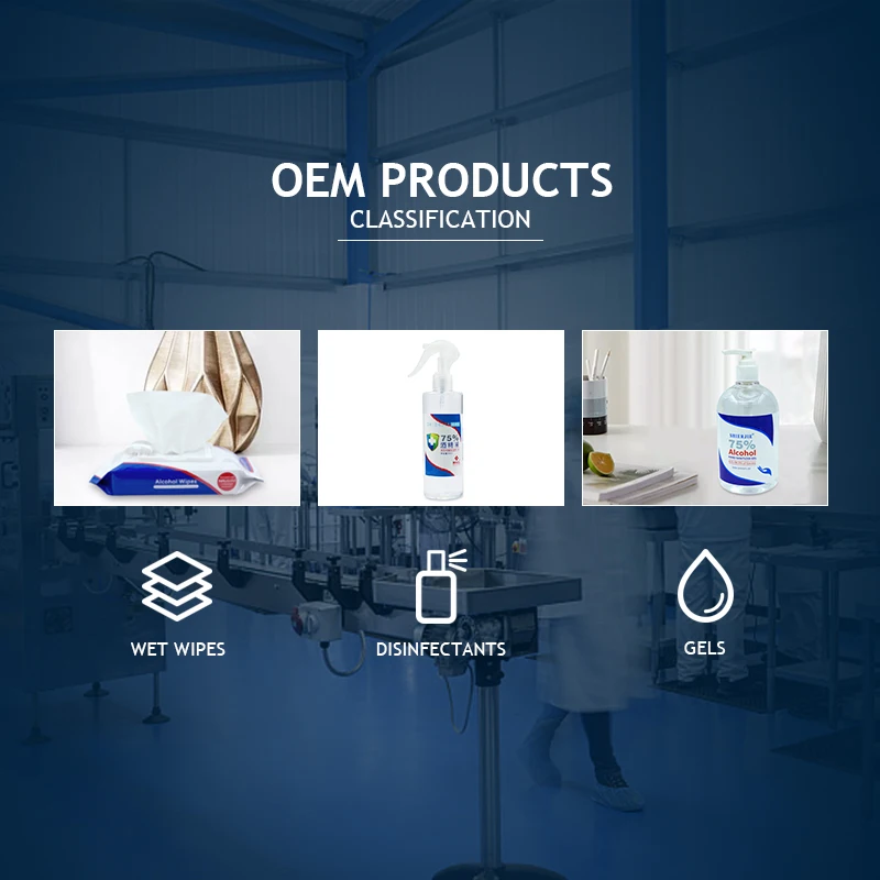 OEM Factory Alcohol Based Hand Sanitizer Custom Logo 500ml Disinfectant 75% Alcohol Gel
