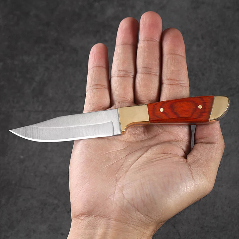 Stainless steel hand forged chopping knives kitchen sharp eating meat handlebar meat knife