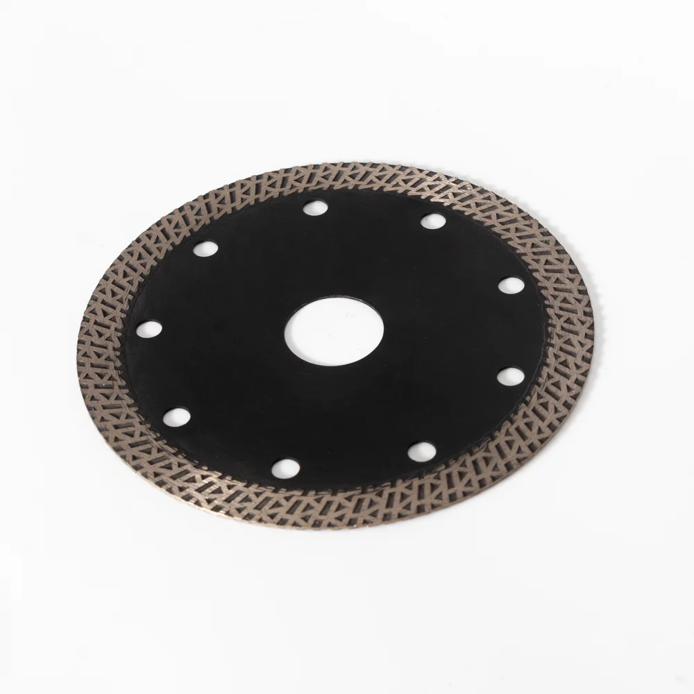 Factory supply 4.5inch115mm 65Mn+diamond hot press super thin K-turbo diamond saw blade cutting disc for tiles ceramic porcelain