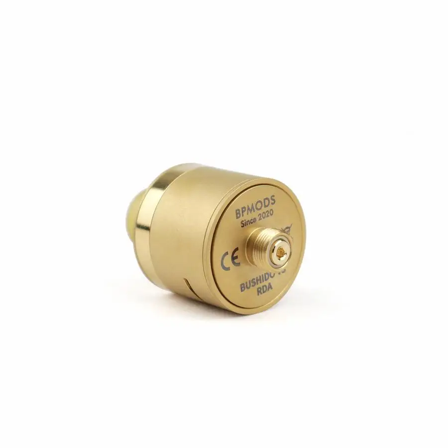 Manufacturers Direct Sale Pressure Sensor BP ATOMIZER Electronic Cigarettes BUSHIDO V3 RDA - 24K GOLD Plated