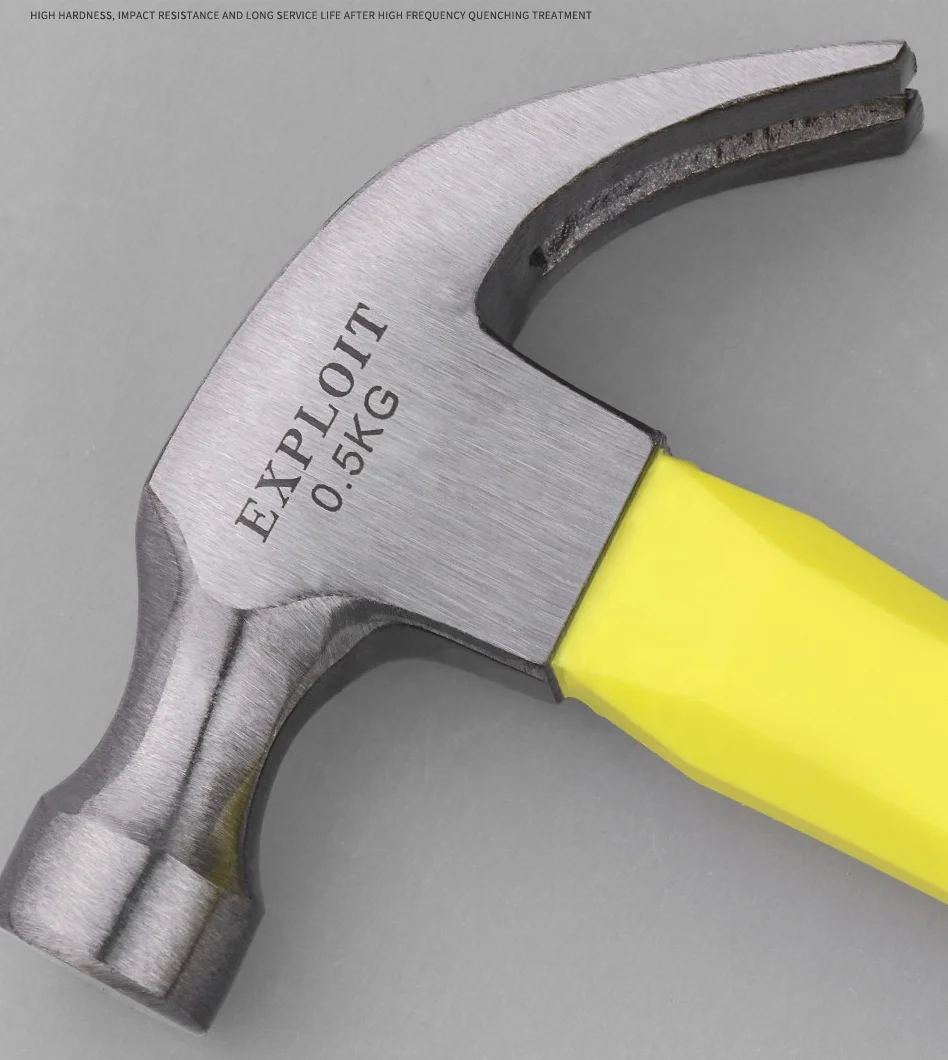 Professional Multi Function Heavy Duty Hand Tool High Carbon Steel Portable Construction Claw Hammer with TPR handle