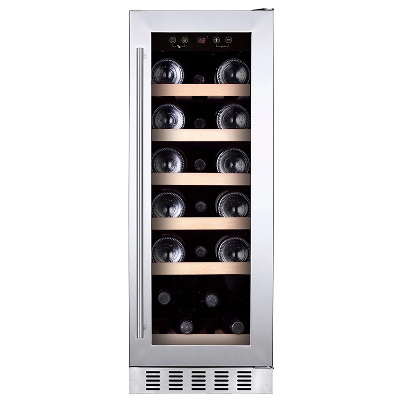Vinopro 58 л 19 бутылок, встроенный отдельно стоящий компрессор, винный кулер из нержавеющей стали, дверной винный холодильник, винные погреба