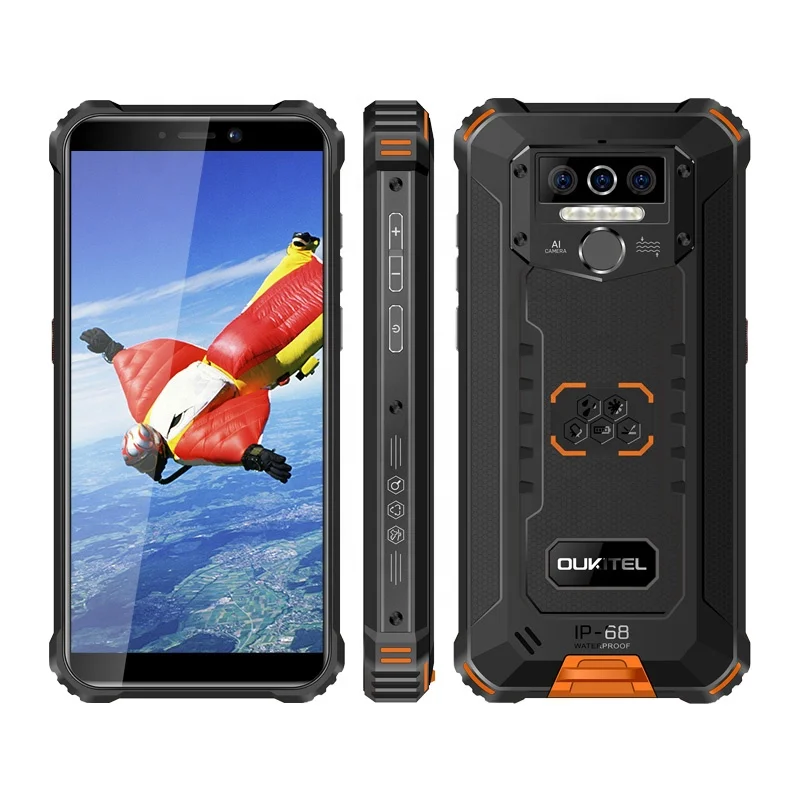 Stock Global Version 32GB/64GB/128GB IP68 Rugged Smartphone Oukitel WP5/WP6/WP7 In Hong Kong
