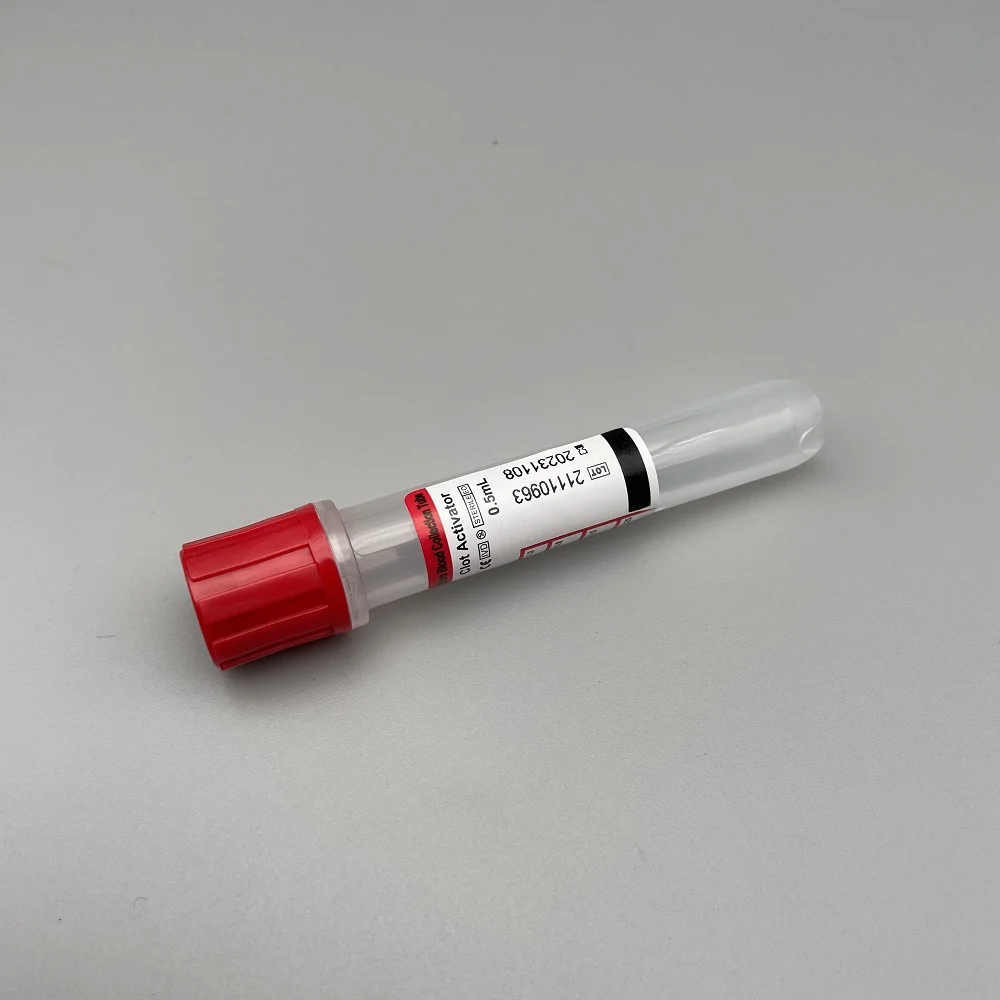 Medical advanced collection blood tubes collection heparin 10 ml red top prp vacutainer tubes price for blood collection