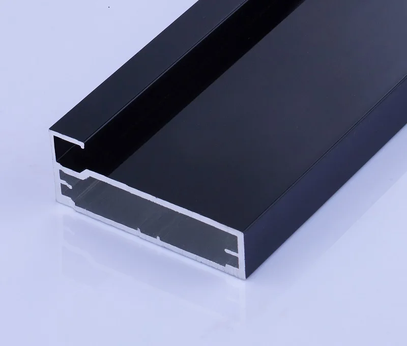 Brushed Aluminum Extrusion Profile For Kitchen Cabinet Drawer Pull Edge