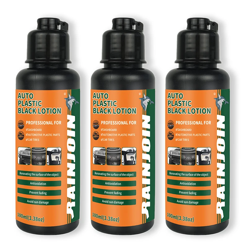 100mlAuto Plastic Black Lotion Back To Black Gloss Autos Polish And Repair Coating Renovator For Cars Detailing