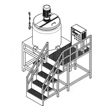 GMP Standard Liquid Detergent Making Machine Cosmetic Lotion Shampoo Liquid Soap Making Machine Blending Tank Mixing Mixer