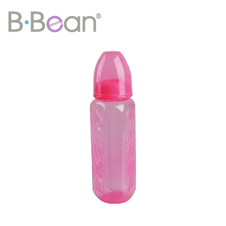 BBean DIY Printing Professional Anti-fall Standard Neck 240ml PP Small Plastic Milk Baby Feeding Bottle for Newborn