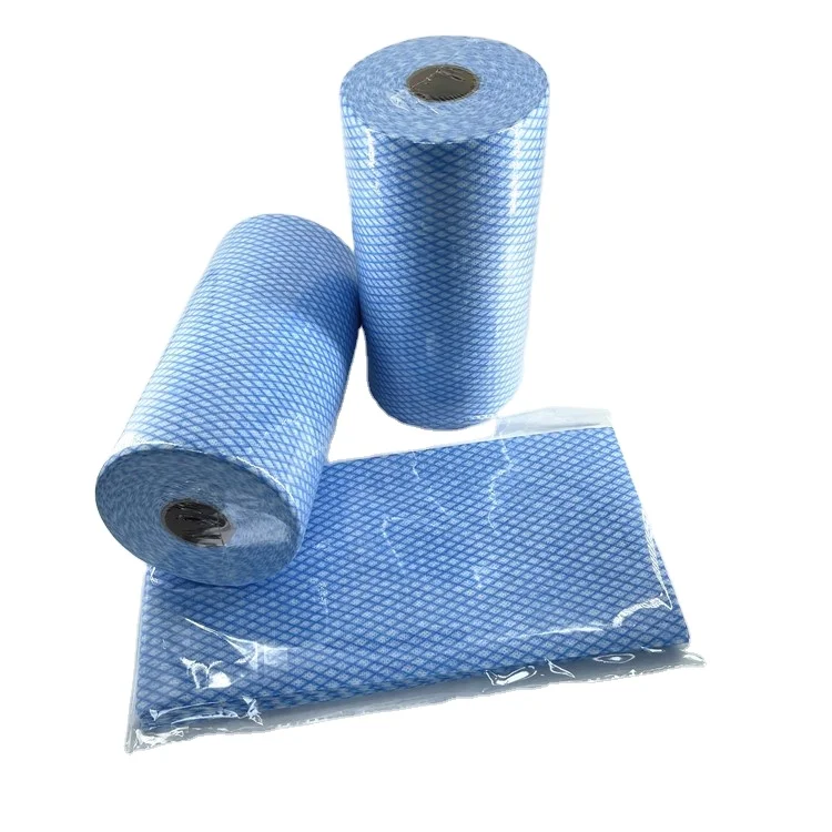100% polyester disposable non woven cleaning wipe dry floor cloth, floor wet wipes