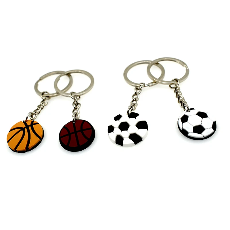 Pvc Football Helmet Keychain Soft Rubber Colorful Football Keychain Portable Football Team Logo Keychain
