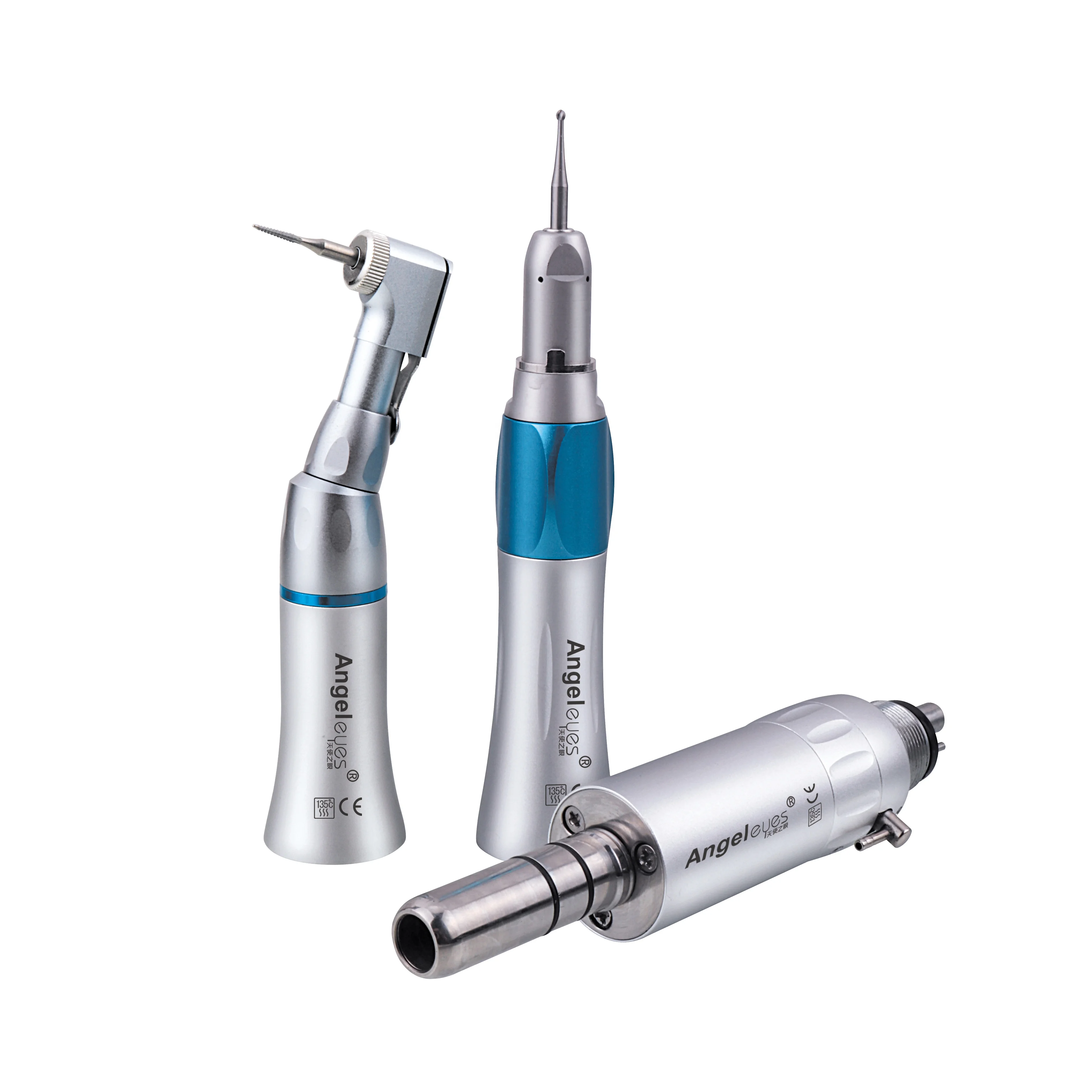Dental slow low speed handpiece set Contra Straight motor push button dental equipment