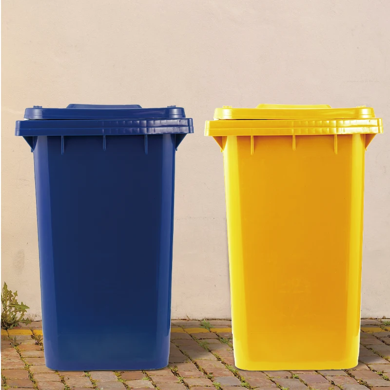 240L outdoor plastic handle garbage sorting trash can best seller classification waste container