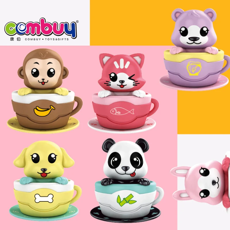 Flying saucer spinning chain car cartoon animals mini wind up toys