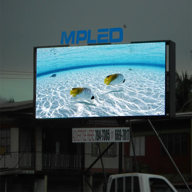 MPLED большая светодиодная панель дисплея P6.6 10x12 футов IP65 SMD видео стеновая наружная бензиновая станция цена