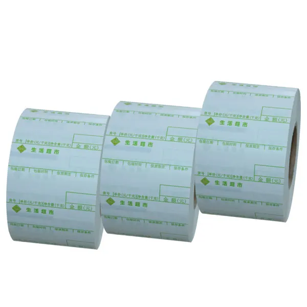 50x30 Wholesale Custom industrial roll thermal label sticker adhesive labels roll