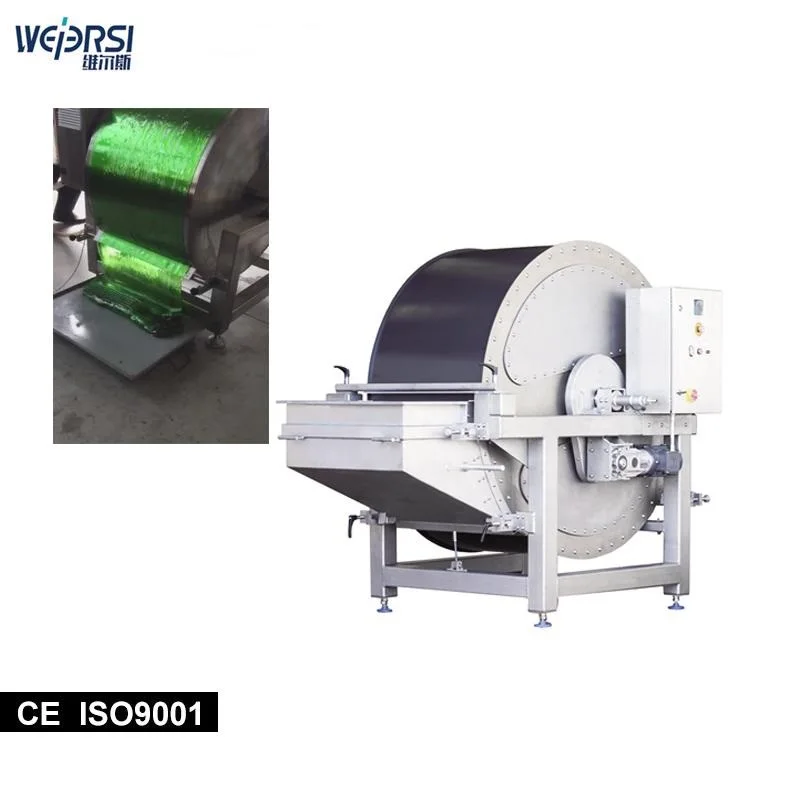 Toffee cooling drum for caramel