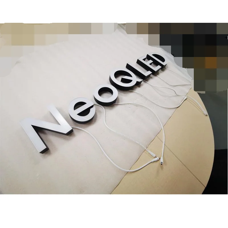 2022 custom Neo QLED 8K wall mount ABS mould led letter sign for advertising