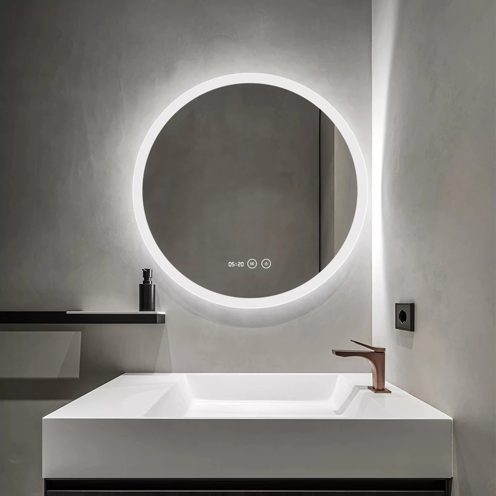 Factory Custom Modern Large-scale Vertical Mirror Decoration Floor Length LED