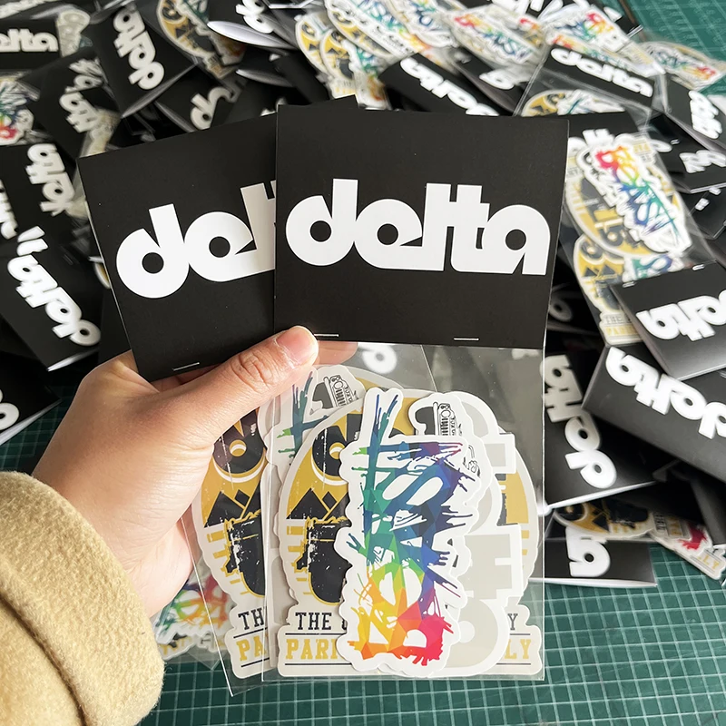 UV Resistant Company Brand Logo Custom Sticker Pack With Custom Packages Vinyl Sticker Packs With Header Cards