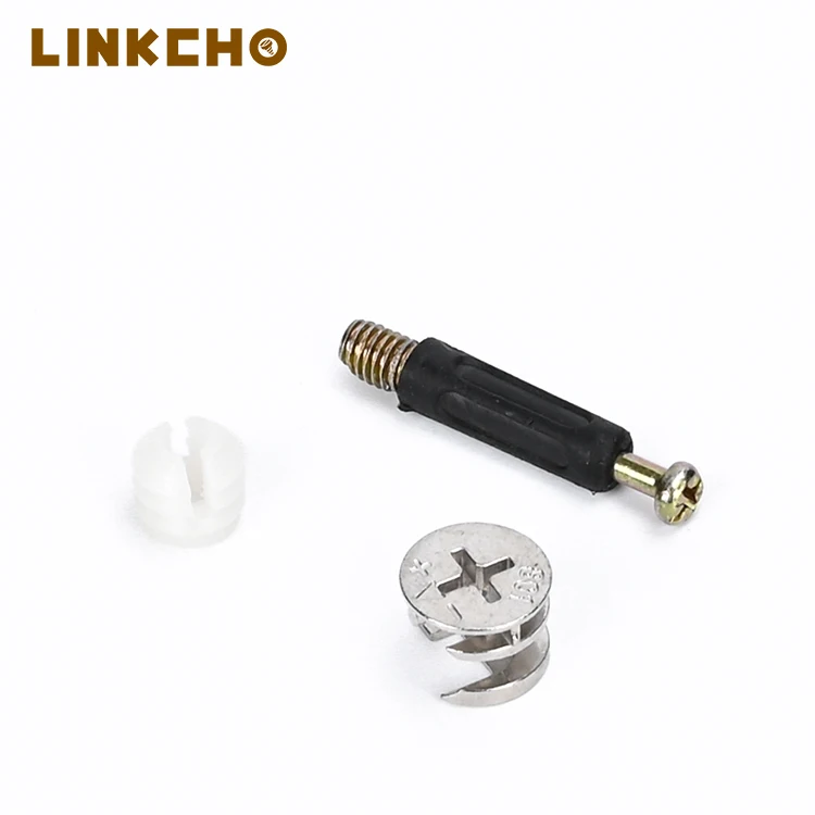 Stainless Steel Three In One Minifix cam dowel lock screws Invisible Bathroom Furniture Connector bolt For Cabinet