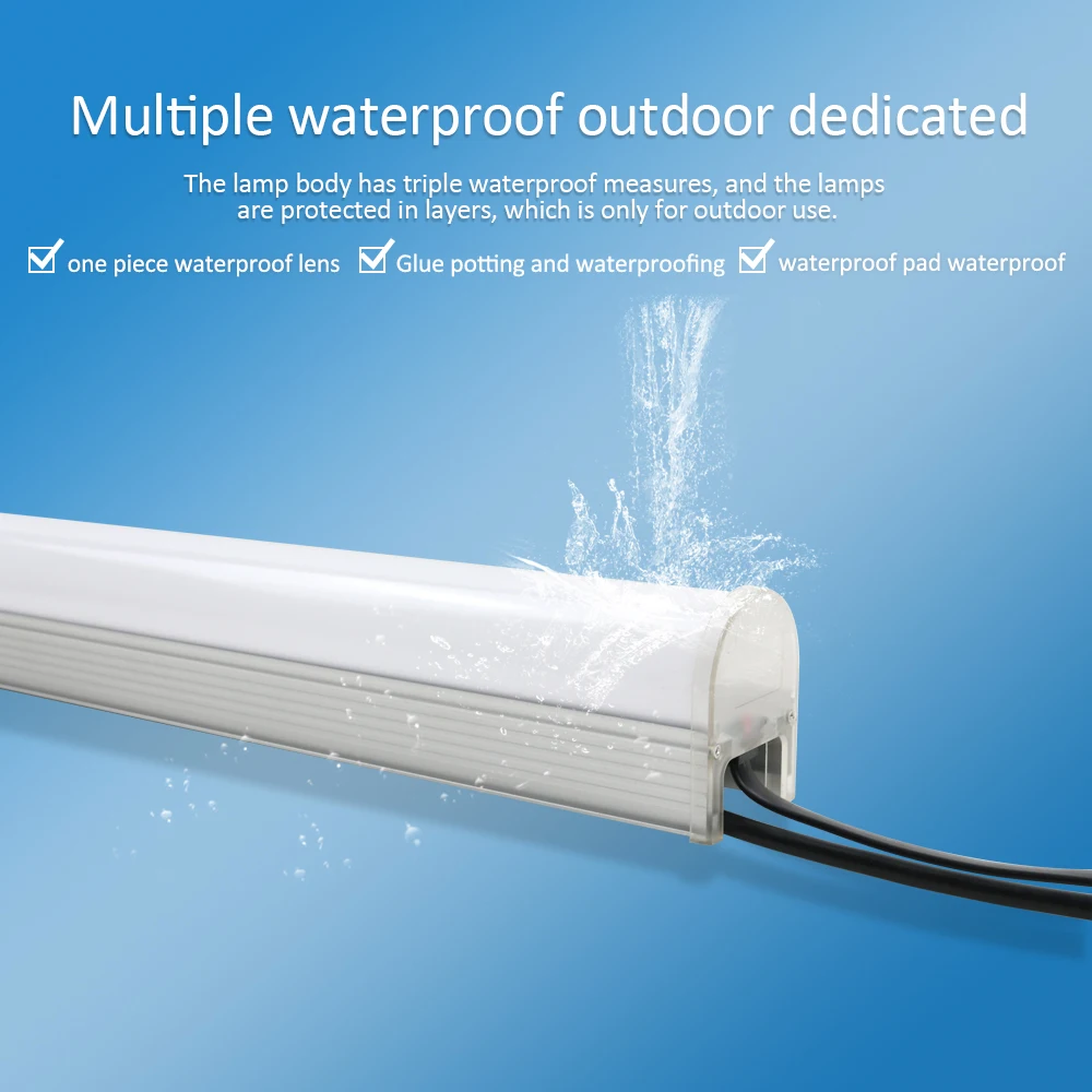 BuILding Landscape Dream Color addressable slim 12W 12V 24V DMX RGBW RGB Tube Led Linear Light Bar