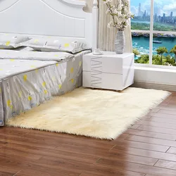 Sheepskin Soft Long Hair Faux Australian Wool Area Rug Living Room Floor Set Luxury Faux Fur Carpets And Rugs