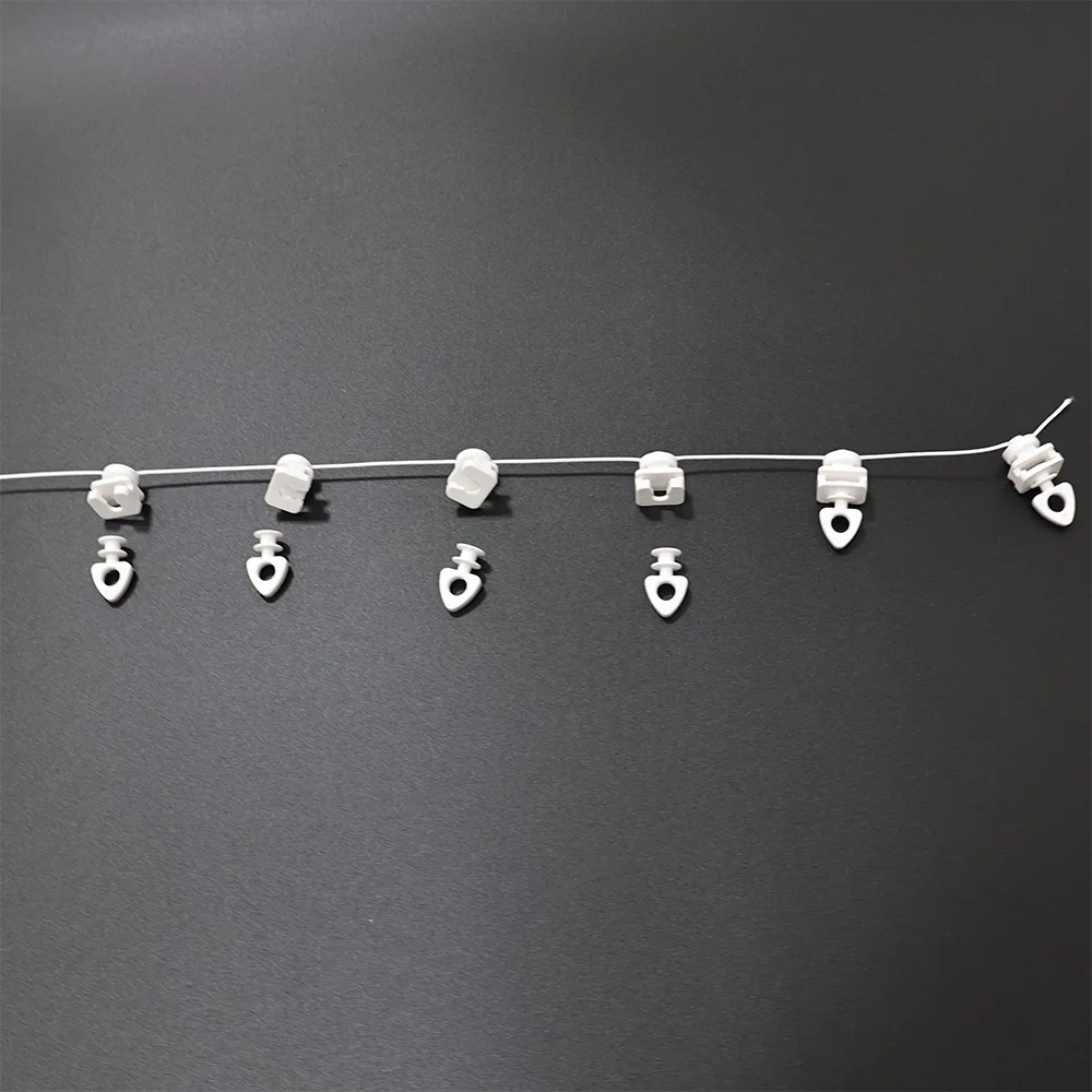 YIBO factory Hot selling ripple fold curtain rail S wave curtain runner wave ripple fold curtain accessories