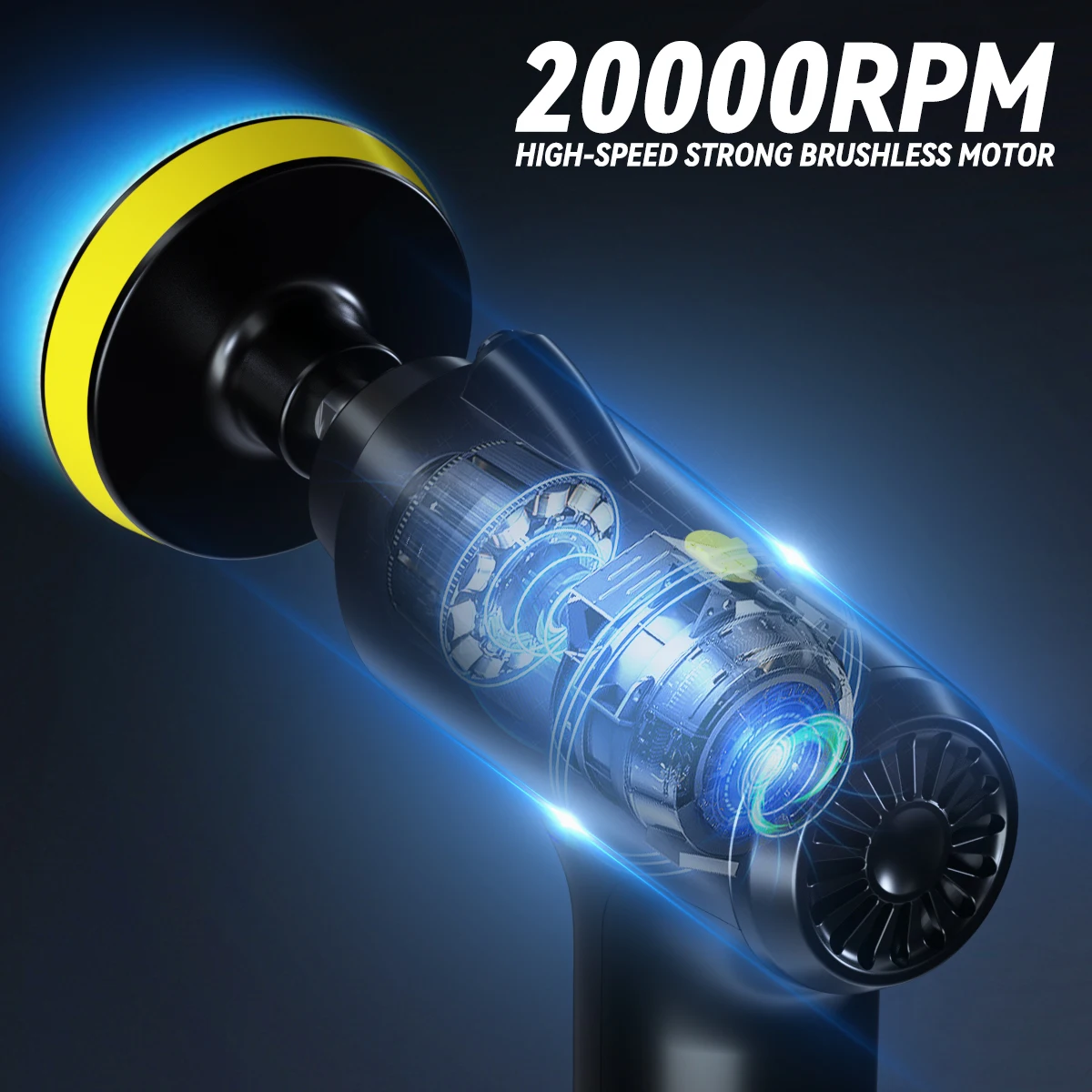 Wholesale Portable Auto Drill 4000mah Rechargeable Polishing Machine Tool Sets Wax polishing Dual Action Cordless Car Polisher