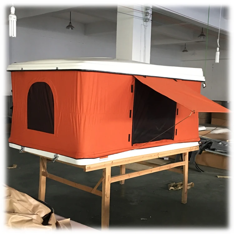 Thick ABS Hard Shell Car Roof Top Tent For Jeep Wrangler Roof Top Tent For 2-3 People Roof Top Tent Hard Shell